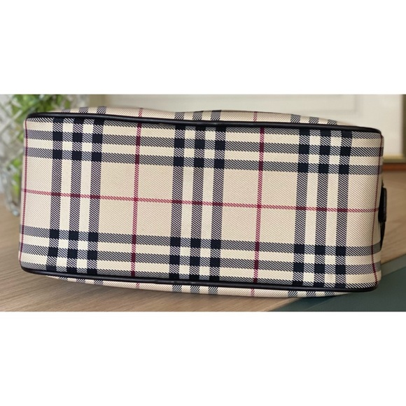 Burberry Vintage Nova Check Leather & Canvas Handbag - Picture 7 of 13